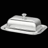 Silver-Plated Lidded Butter Dish