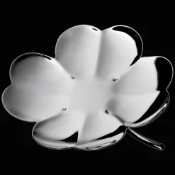 Silver-Plated Lucky 4-Leaf Clover Bowl