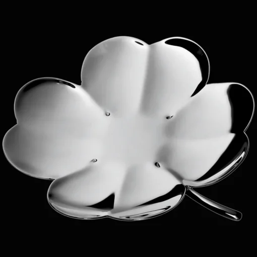 Silver-Plated Lucky 4-Leaf Clover Bowl