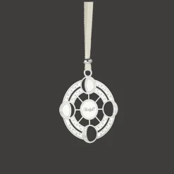 Silver-Plated Moon Phases Ornament - 2023