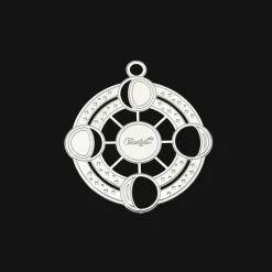 Silver-Plated Moon Phases Ornament - 2023