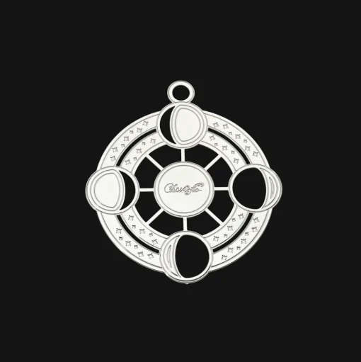 Silver-Plated Moon Phases Ornament - 2023