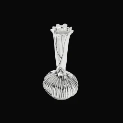 Silver-Plated Onion Shape Vase