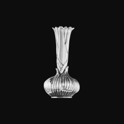 Silver-Plated Onion Shape Vase