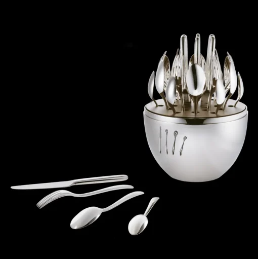 Silver-Plated 24-Piece Dessert Set