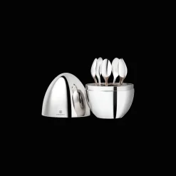 Silver-Plated 6-Piece Espresso Spoon Set