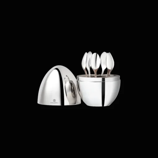 Silver-Plated 6-Piece Espresso Spoon Set