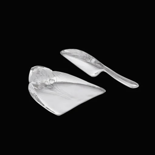 Silver-plated Pine Cone Crumbs Tray & Knife