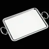 Silver-Plated Rectangular Serving Tray - 21 in x 16.5 in