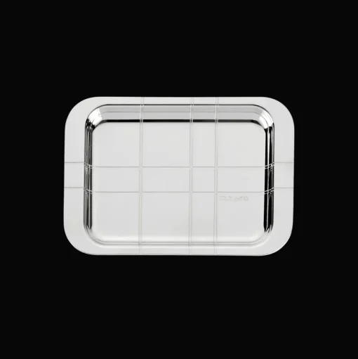 Silver-Plated Rectangular Tray - 4 x 6 in