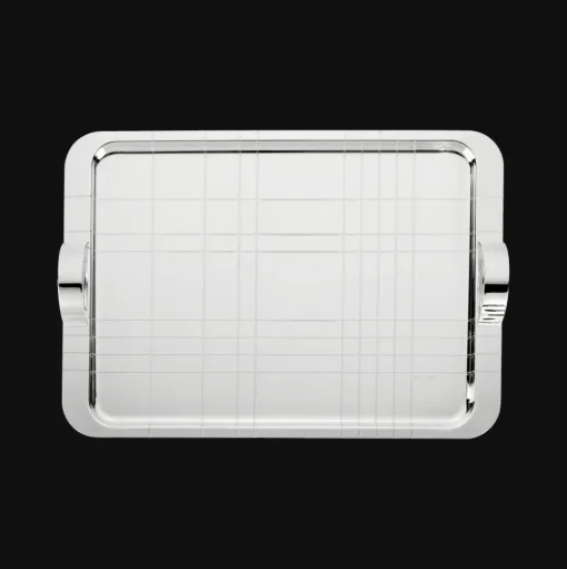 Silver-Plated Rectangular Tray - 18 x 13 in