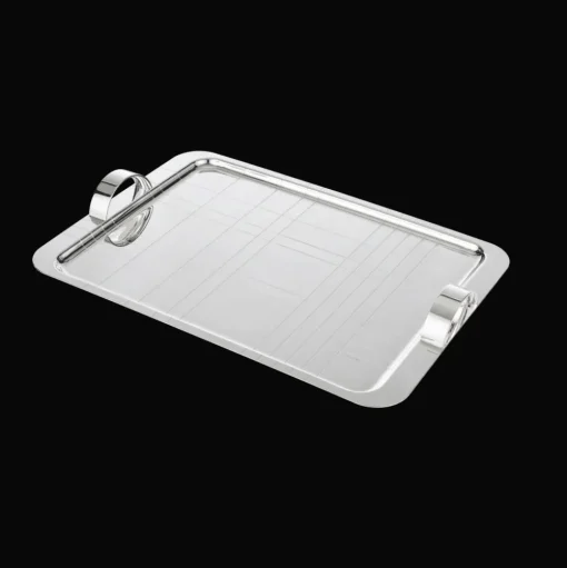 Silver-Plated Rectangular Tray - 18 x 13 in