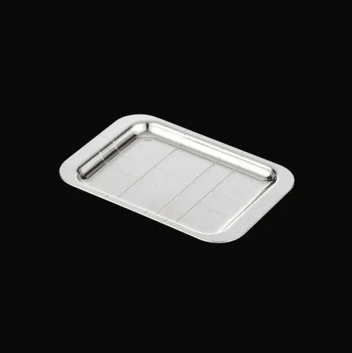 Silver-Plated Rectangular Tray - 4 x 6 in
