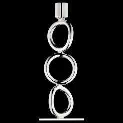 Silver-Plated 3-Ring Candelabra