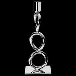 Silver-Plated 3-Ring Candelabra