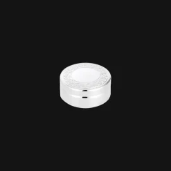 Silver-Plated Round with Frieze Trinket box