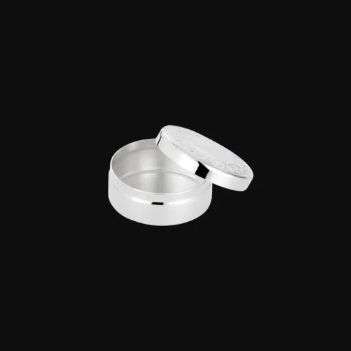 Silver-Plated Round with Frieze Trinket box