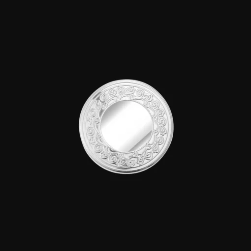 Silver-Plated Round with Frieze Trinket box