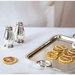 Silver-Plated Salt & Pepper Shaker Set