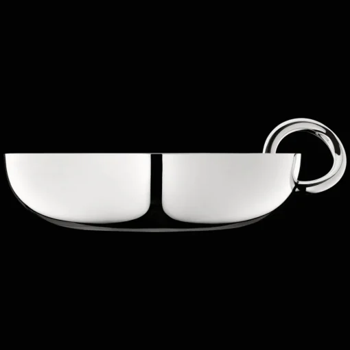 Silver-Plated Snack/Trinket Bangle Bowl, Large