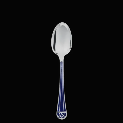 Silver-Plated Standard Spoon - Marbled Blue