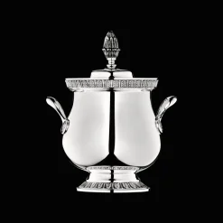 Silver-Plated Sugar Bowl with Lid