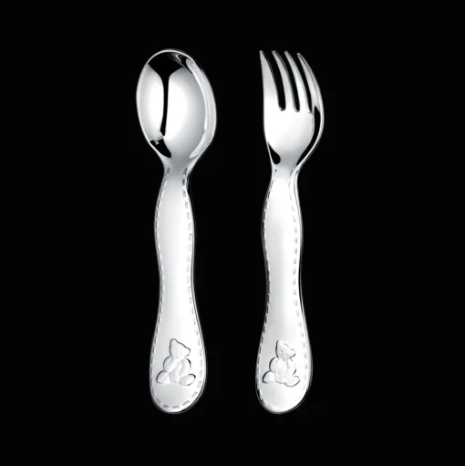 Silver-Plated Two-Piece Baby Flatware Set