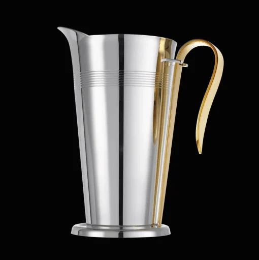 Silver-plated Water Pitcher with Gilded Handle