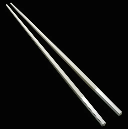 Silver-Plated White Japanese Chopsticks