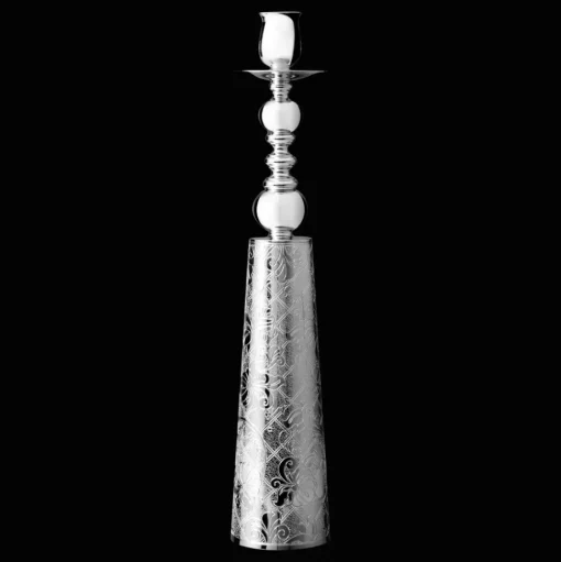 Single Candle Silver-Plated Candlestick