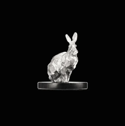 Sitting Rabbit in Sterling Silver - Haute Orfèvrerie