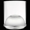 Small Stainless Steel & Glass Hurricane