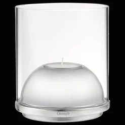 Small Stainless Steel & Glass Hurricane
