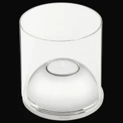 Small Stainless Steel & Glass Hurricane