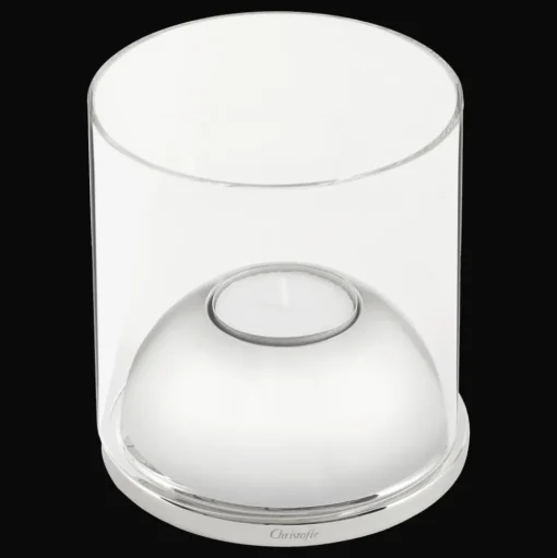 Small Stainless Steel & Glass Hurricane