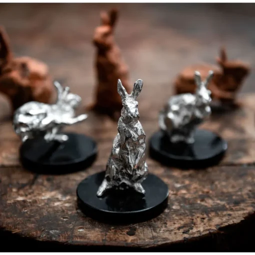 Standing Rabbit in Sterling Silver - Haute Orfèvrerie