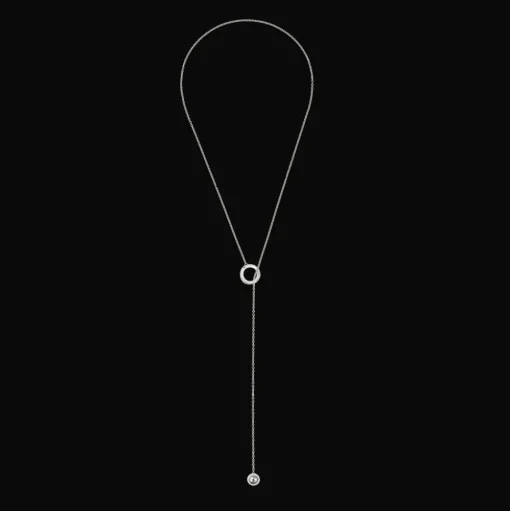 Sterling Silver Lariat Necklace