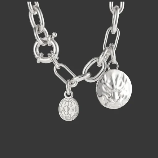 Sterling Silver Medal - Peau de Lion