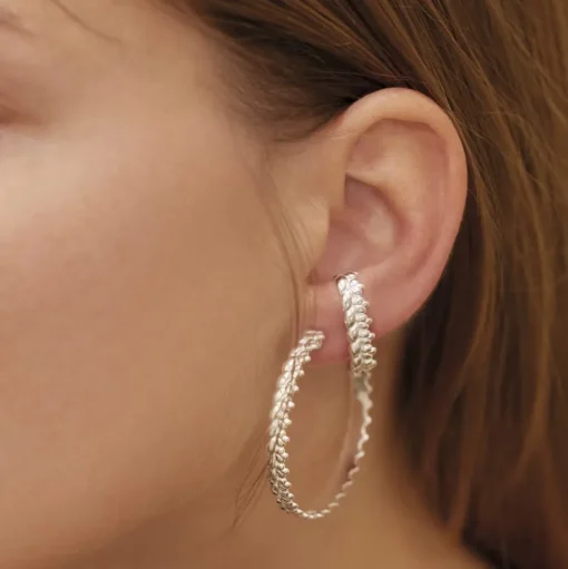 Sterling Silver T Bar Ear Cuff