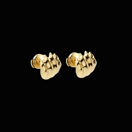 Sterling-Silver Gilded 24 carats Stud Earrings