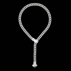 Sterling-Silver Necklace Rhodium-Plated
