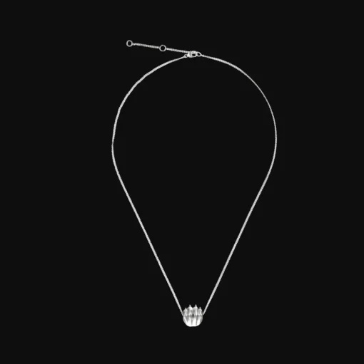 Sterling-Silver Pendant Necklace Rhodium Plated