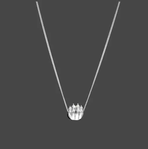 Sterling-Silver Pendant Necklace Rhodium Plated