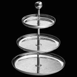 3-Tier Silver-Plated Dessert Stand