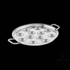 Vintage Silvered 12 Slot Escargot Dish