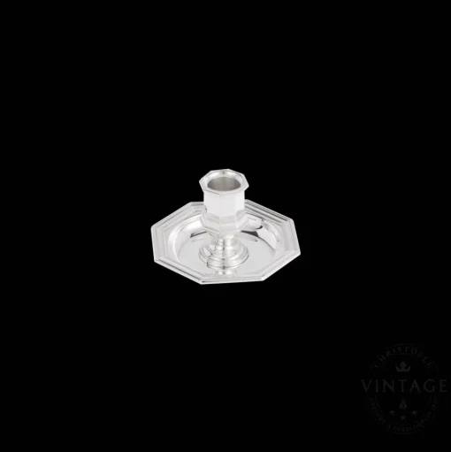 Vintage Silvered Candle Holder