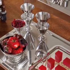 Vintage Silvered Cocktail Cups - Set of 8