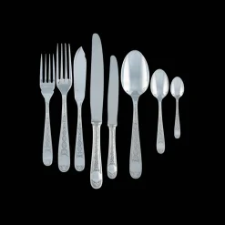 Vintage Silvered Flatware Set for 12 people (96 pieces)