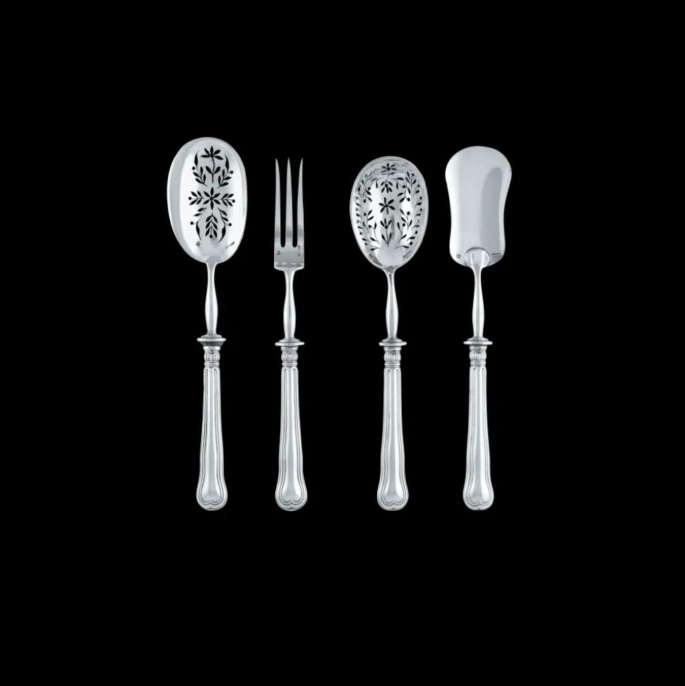 Vintage Silvered Hors d'oeuvre 4-piece Set