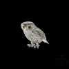 Vintage Silvered Little Owl